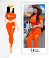 Uniforme personalizado Top cuello alto - Catálogo Xtreme Models