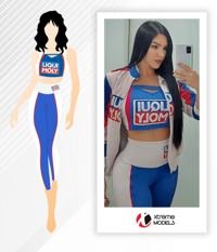 Uniforme personalizado Top cuello alto - Catálogo Xtreme Models