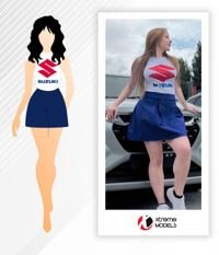 Uniforme personalizado Top + falda o short - Catálogo Xtreme Models