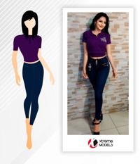 Uniforme personalizado Top cuello alto - Catálogo Xtreme Models
