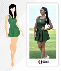 Uniforme personalizado Vestidos sin mangas - Catálogo Xtreme Models
