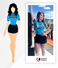 Uniforme personalizado Top + falda o short - Catálogo Xtreme Models